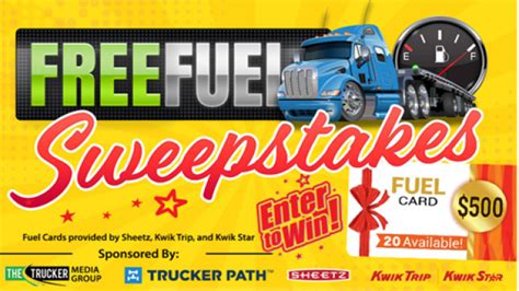 However, Sponsor reserves the right to extend or end the Sweepstakes at any time. . Kwik trip free fuel for a year